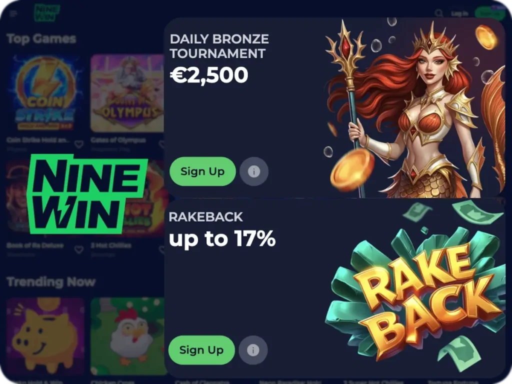 Nine WIn Casino Bonus